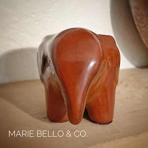 Ceramic Elephant Figurine