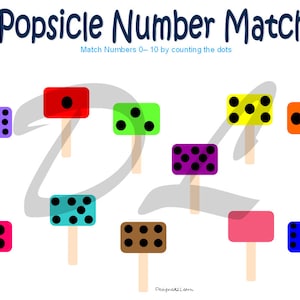 Number matching 0-10,counting game,  Homeschool printable,Preschool printable,Preschool Math,Busybook