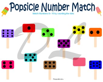 Number matching 0-10,counting game,  Homeschool printable,Preschool printable,Preschool Math,Busybook