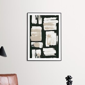 Abstract Wave Wabi Sabi DIGITAL Wall Art, Printable Poster, Abstract Paint Poster, Japanese Home Decor, Minimalistic Print