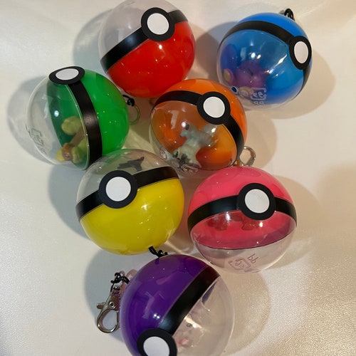 Pokeball Party Favor Keychain Etsy