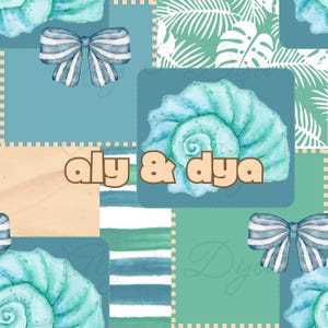 Patrón de patchwork de conchas marinas: papel digital náutico de verano con temática oceánica. Impresión playera sin costuras para tela, scrapbooking y manualidades.