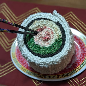 Sushi roll scarf