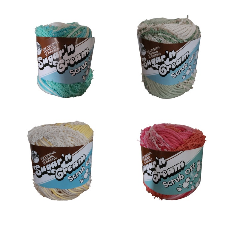 Sugar 'n Cream Cotton Dishcloth Yarn Lily Sugar N Cream Scrub off Yarn