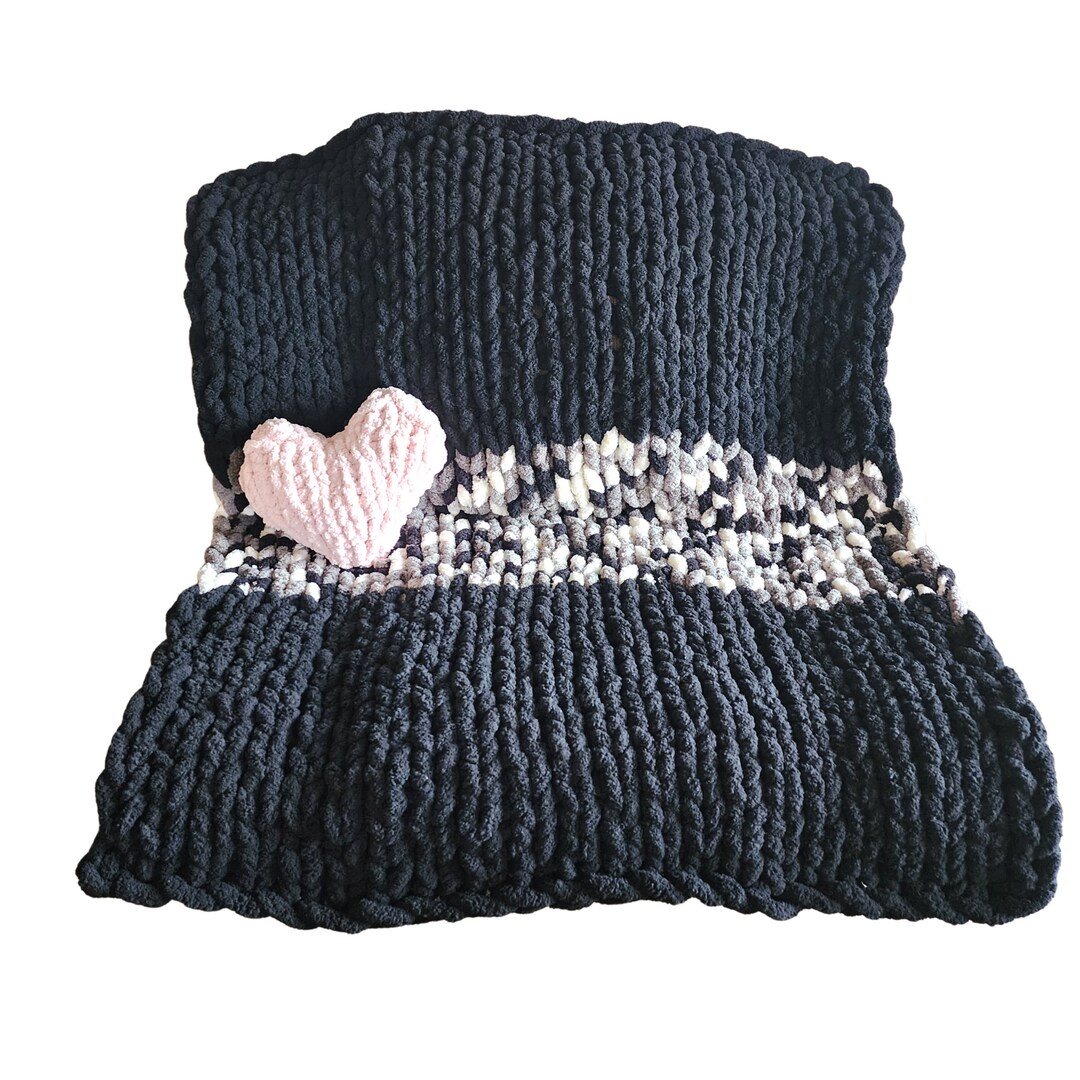 Small Throw Blanket Chunky Knit Blanket, Cozy Throw, Cozy Blanket