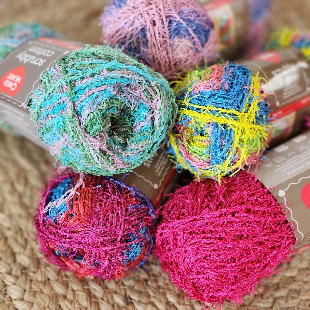 20+ Red Heart Scrubby Yarn Crochet Patterns, Red Yarn For Crocheting