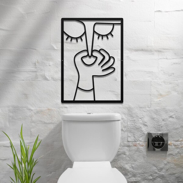 Funny Bathroom Signs - Etsy