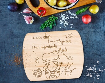 Master Chef Cutting Board -Funny Charcuterie Board - Unique Mother's Day Gift