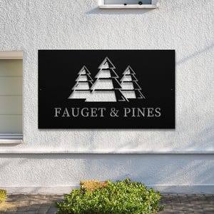 Custom Business Metal Sign, LOGO Sign, Small Business Sign, Office Outdoor Sign, Office Wall Sign, Entrepreneur Gift