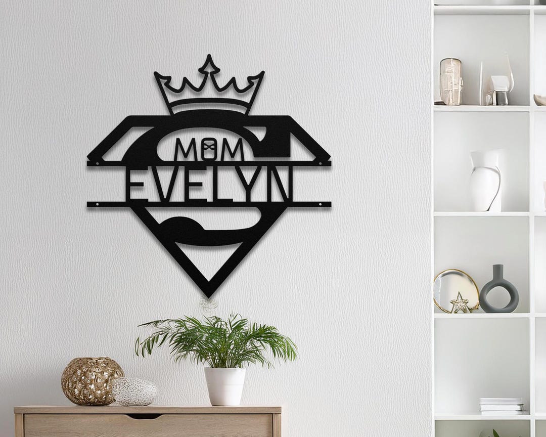 Mom Metal Sign Custom Super Mom Metal Sign, Personalized Mother's Day Gift - Etsy