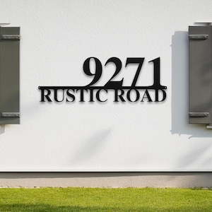 Metal Address Sign, House Number Sign, Address Plaque, Front Door Sign, Housewarming Gift, Realtor Gift