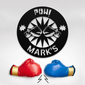 Personalized Boxing Metal Sign - Unique Gift for Boxer or Boyfriend