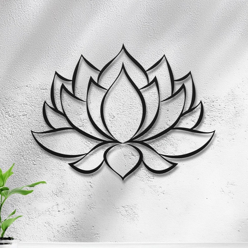 Large White Lotus Sign - Etsy