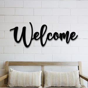 Metal Welcome Sign, Outdoor Metal Sign, Front Porch Decor, Welcome Door Hanger