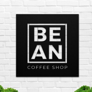 Custom Business Logo Metal Sign, Large Metal Business Sign for Outdoor Decor & indoor Decor. Available in vaious sizes and colors.