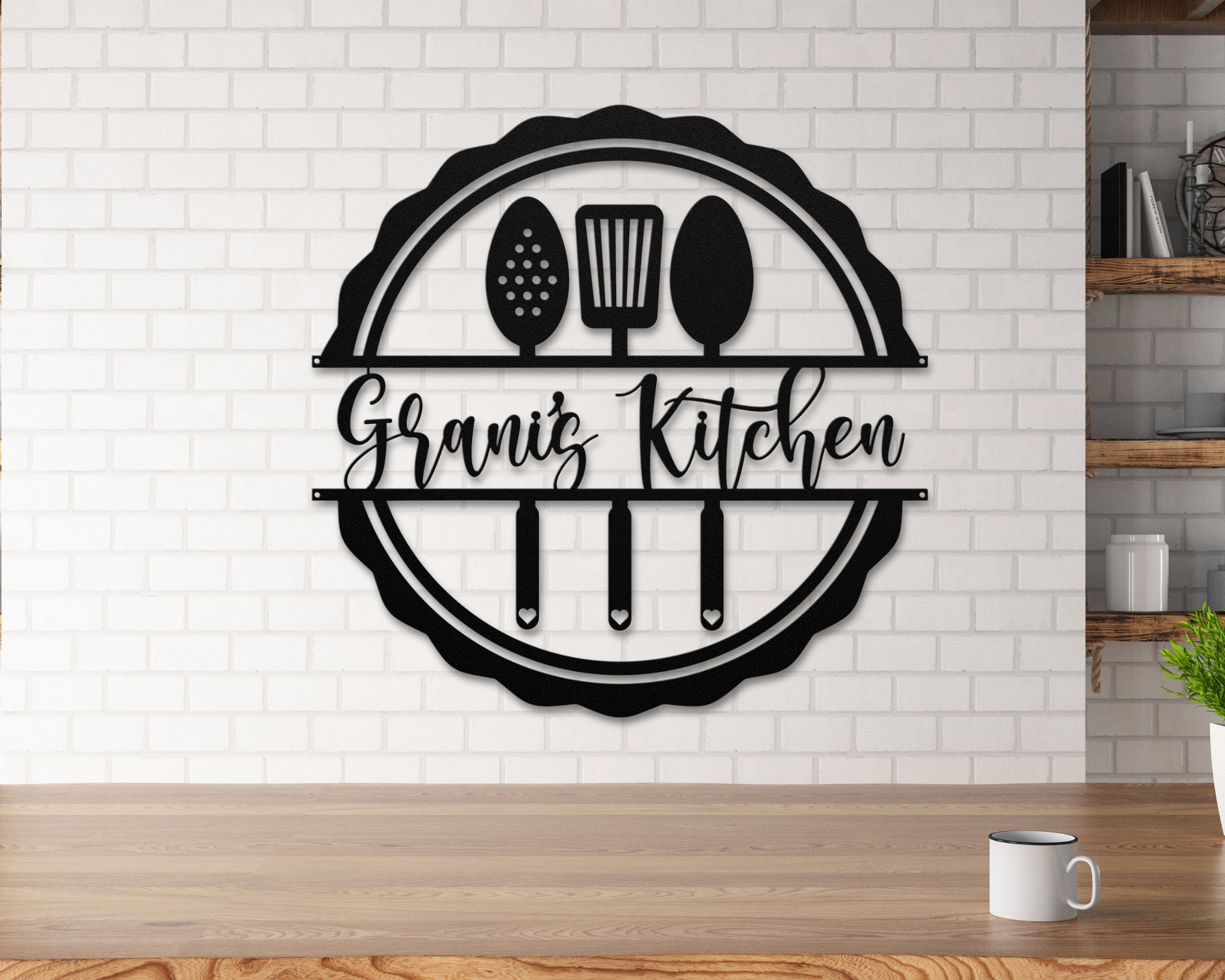 Personalized Kitchen Sign Cooking Gifts Kitchen Home Backyard Decor Mom  Gifts - Custom Laser Cut Metal Art & Signs, Gift & Home Decor