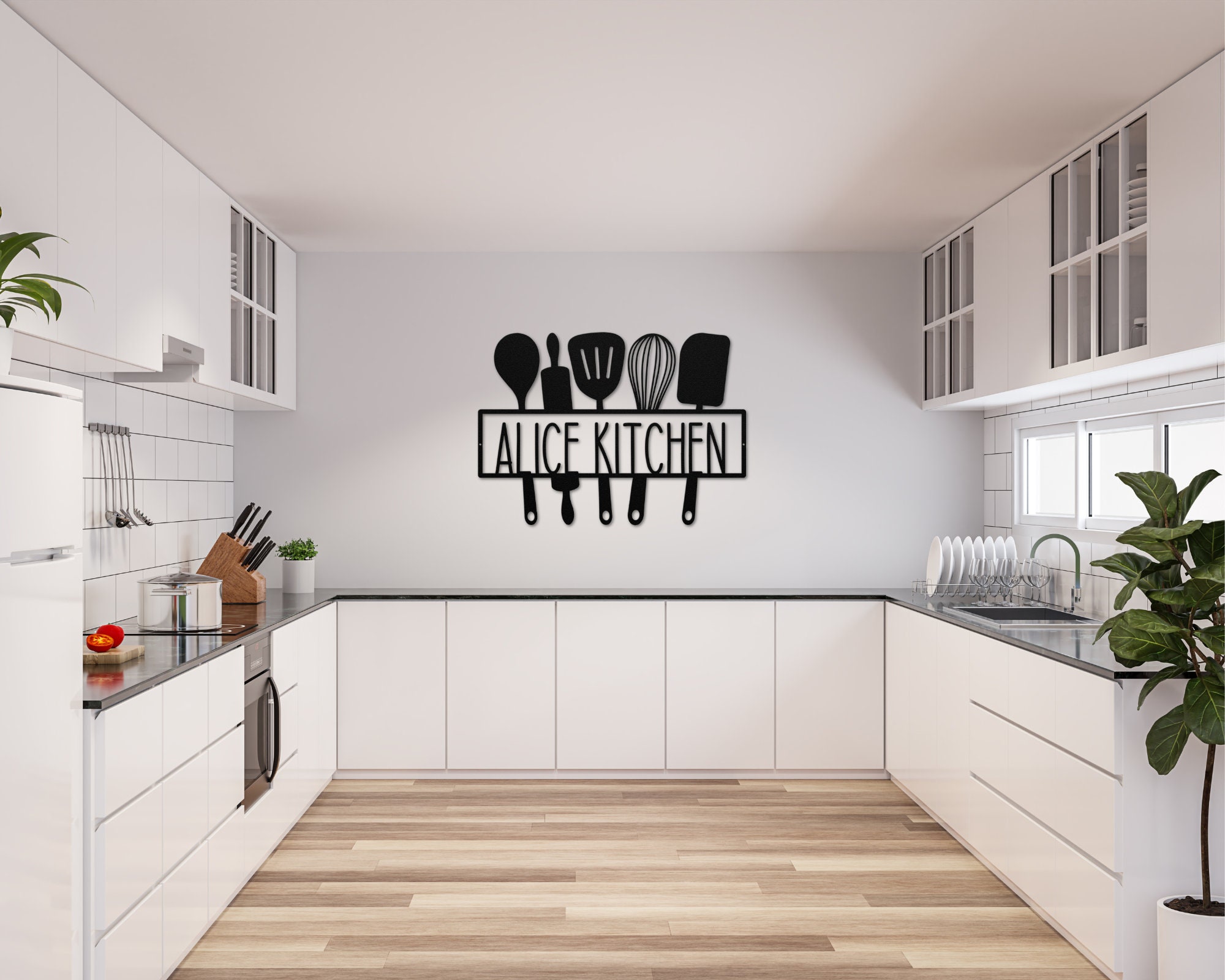 Custom Metal Kitchen Sign, Farmhouse Kitchen Decor - Etsy