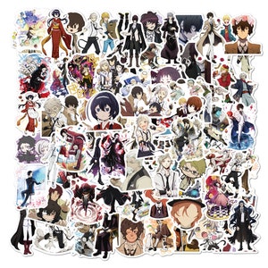 100 Stickers Bungo Stray Dogs Japan Anime Theme Design Cute Aestheic Stickers Collection