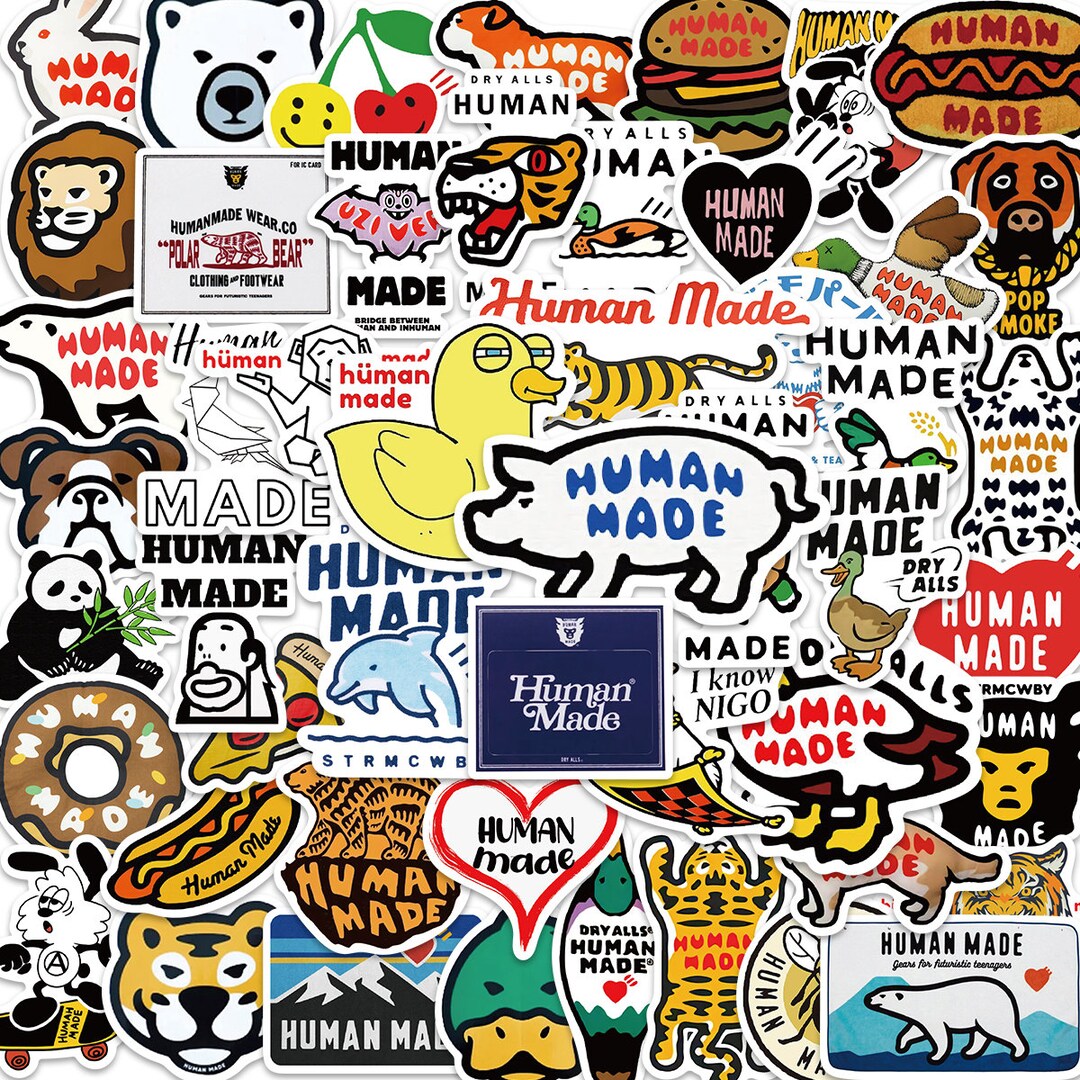 Sticker Humen 50 Stickers Human Made Cute Aesthetic Stickers Decal Collection - Etsy ...