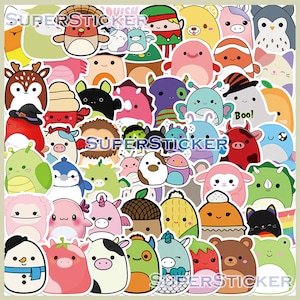 Squishmallow Animals Stickers Stickerpack Cute Sticker Bubba Rosie Archie  Ronnie Avery Wendy Cailey Heather Stacy 
