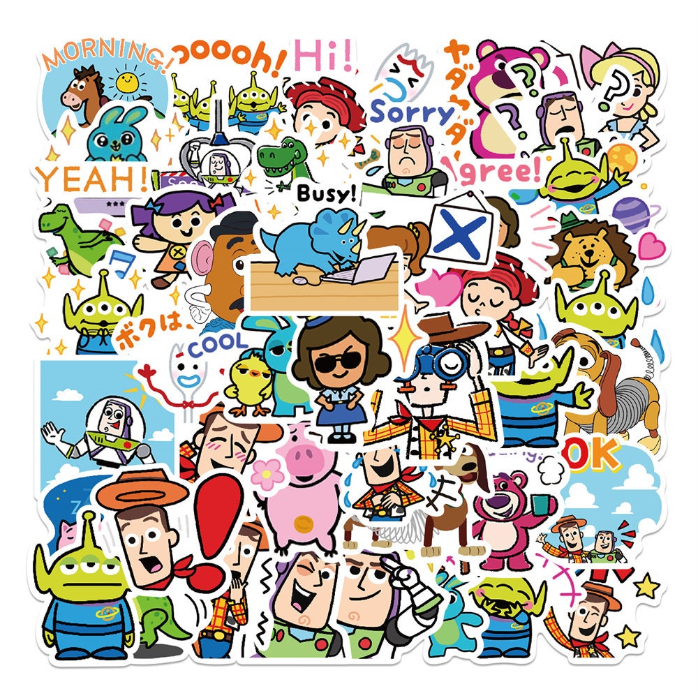 Cartoon Characters Stickers Etsy Australia