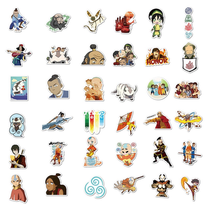 Avatar Operator Id Sticker 100 Stickers Avatar Cartoon Theme Design Cute Aestheic Stickers ...