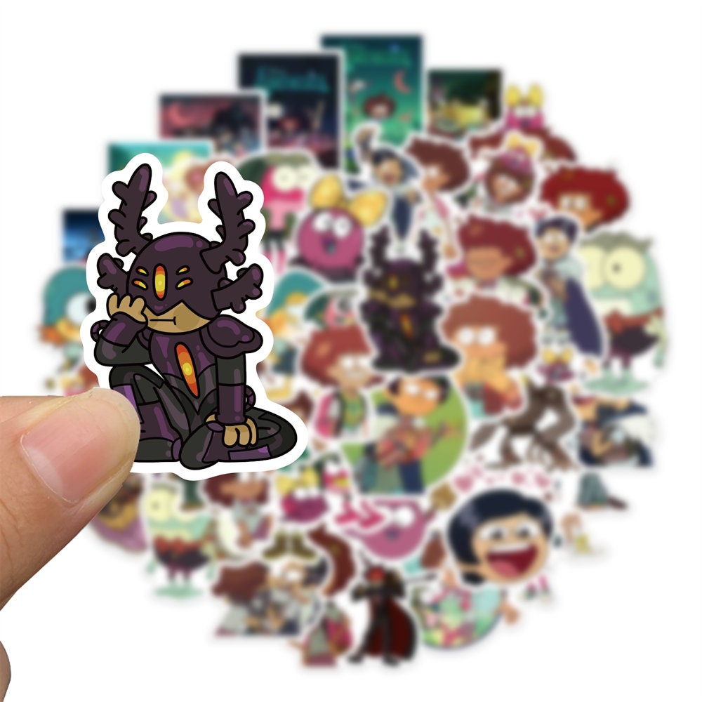 50 Stickers Amphibia Design Cute Aesthetic Stickers Decal Collection ...