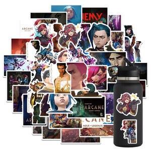 50 PCS Arcane Stickers Pack 1 – League of Legends Inspired Vinyl Decals ...