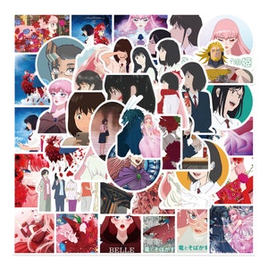 50 Stickers Belle Design Cute Aesthetic Stickers Decal Collection