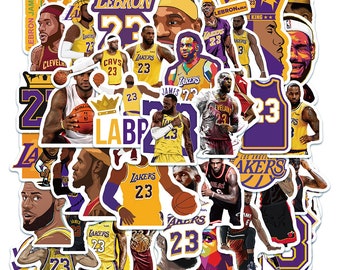 50 Stickers LeBron James Design Cute Aesthetic Stickers Decal Collection