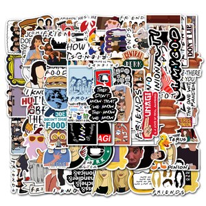100 Stickers Friends TV Drama Theme Design Cute Aestheic Stickers ...