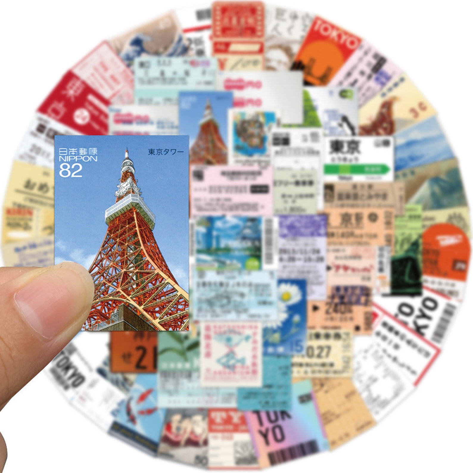 60 Stickers Japan Travel Design Cute Aesthetic Stickers Decal ...