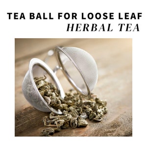 Tea Ball Infuser - Stainless Steel Ball with Mesh for Loose Leaf Herbal Tea - Ready to Ship!