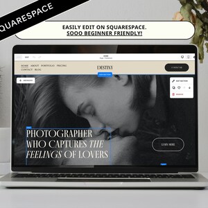Squarespace Website Template for Photographers, Photographer Website, Photography Squarespace Template, Coach Website with Blog image 7