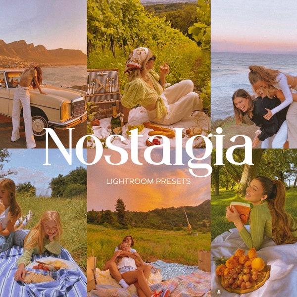 Nostalgia Presets Lightroom, Vintage Presets Instagram, Polaroid Filters, Retro Presets, Warm Kodak Photo Filter