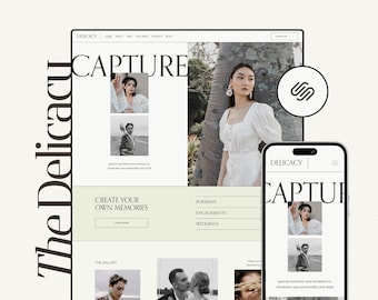 Websitesjabloon fotograaf Squarespace, fotograafwebsite, fotografie Squarespace-sjabloon, portfoliowebsite