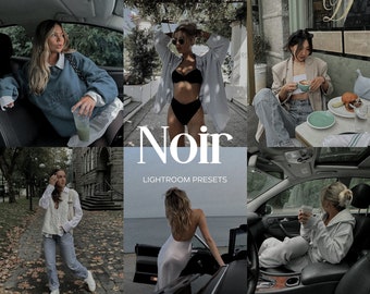 Noir Presets Lightroom, Black Presets Instagram, Dark Luxury Presets, Blogger Minimalist Photo Filter