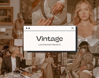 Vintage Presets Lightroom, Gold Presets, Beige Presets Instagram, Warm Presets, Film Photo Filter