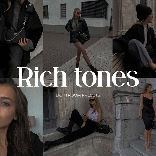 Rich Tones Presets Lightroom, Minimalist Luxury Preset, Blogger Presets Instagram, Dark Black Presets Lightroom