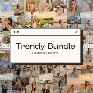 Bundle 24 Trendy Lightroom Mobile Presets, Blogger Presets for Instagram, Iphone Presets Pack, Influencer Natural Filter, Light Photo Filter