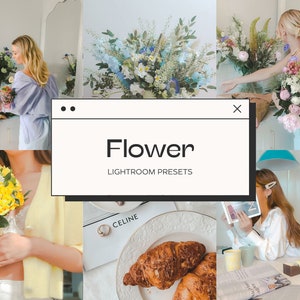 Flower Bright Lightroom Mobile Presets, Blogger Preset Instagram, Flatlay Iphone Preset, Influencer Filter, Natural Bright Photo Filter