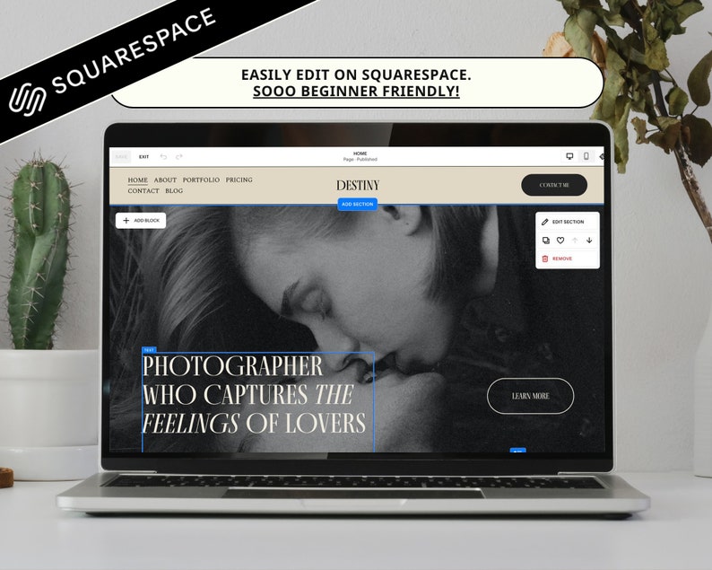 Therapist Squarespace Website Template, Counselor Squarespace Template, Wellness Website, Service Providers and Coach Website image 7