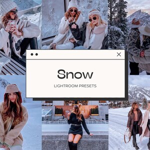 Snow Lightroom Mobile Presets, Winter Blogger Presets Instagram, Cold Iphone Preset, Influencer Filter, Aesthetic Instagram Photo Filter