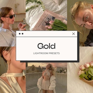 Gold Lightroom Mobile Presets, Natural Light Blogger Preset Instagram, Iphone Preset, Influencer Filter, Neutral Warm Filter