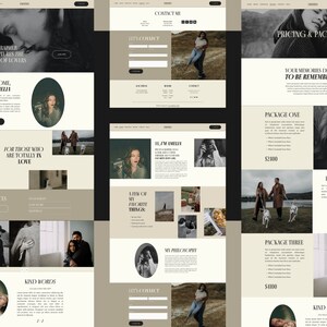 Squarespace Website Template for Photographers, Photographer Website, Photography Squarespace Template, Coach Website with Blog image 3
