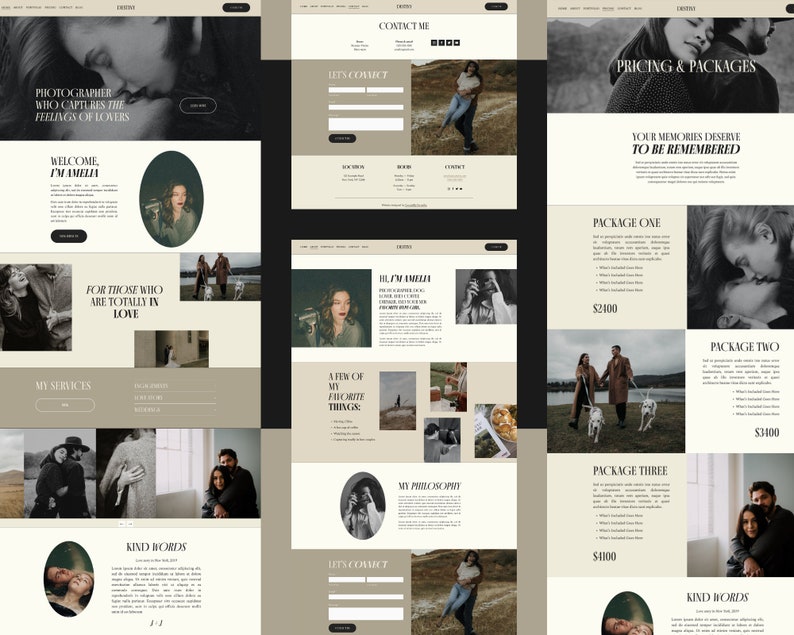 Squarespace Website Template for Photographers, Photographer Website, Photography Squarespace Template, Coach Website with Blog image 3