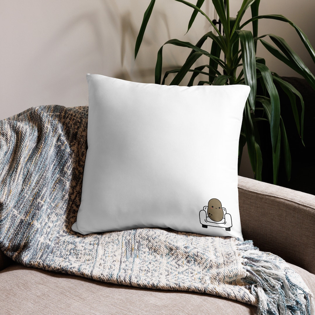 Kawaii Couch Potato Pillow, Kawaii Potato for Couch, Cute Potato Gift