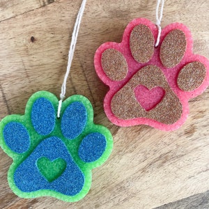 Paw Print Car Freshener Paw Car Freshie Dog Car Freshener Cat Car