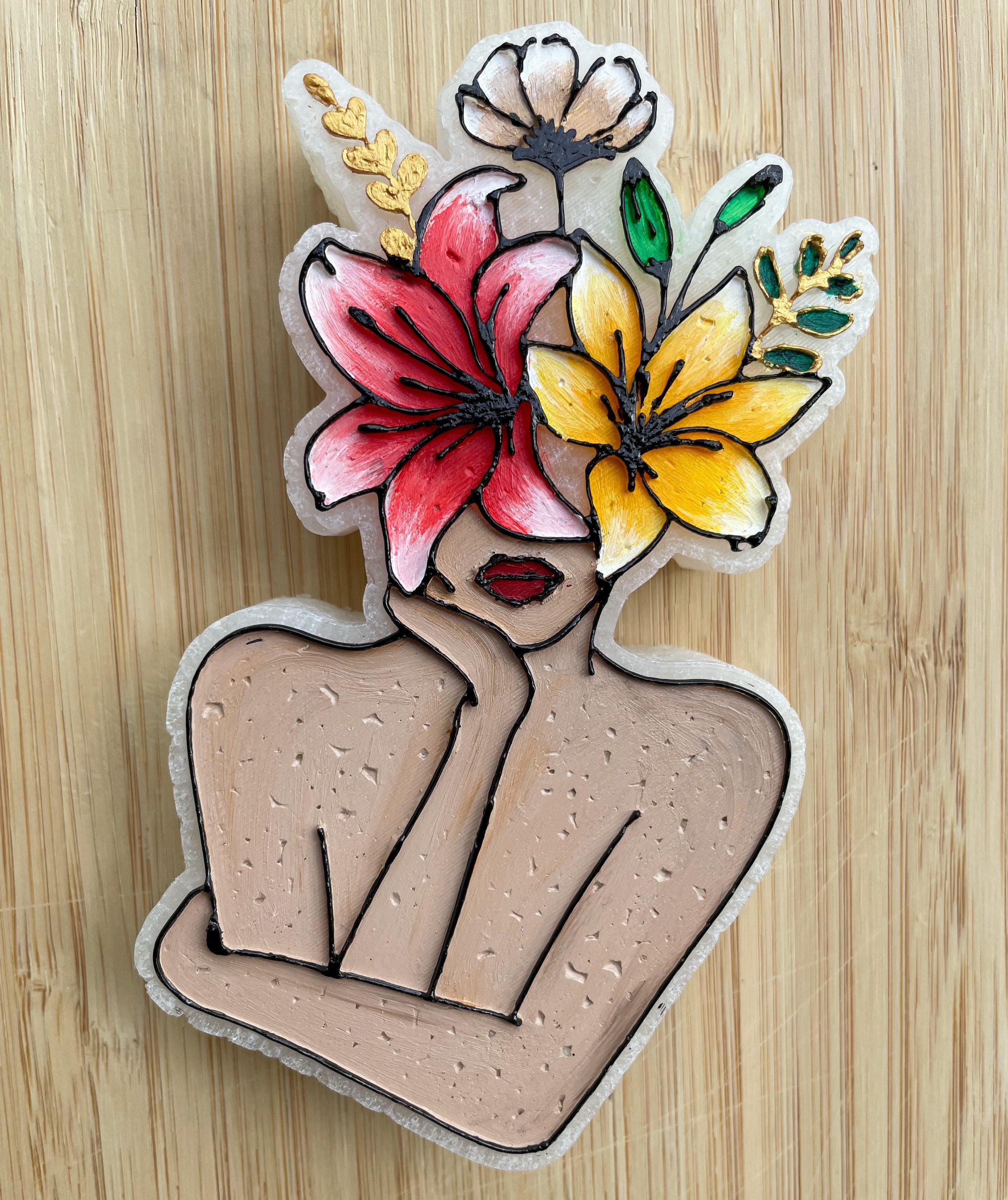 Female Flower Car Freshener Boho Car Freshie Car Freshies Etsy