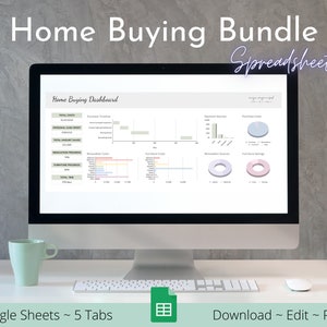 Paket för bostadsköp | Budgetmall för Google Sheets | Kalkylarksmall | Renoveringsspårning | Husfinansiering | Bostadskostnader